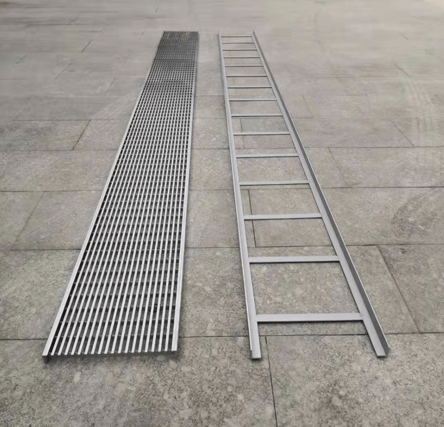 linear grates with frame