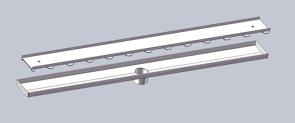 tile inser shower linear drain
