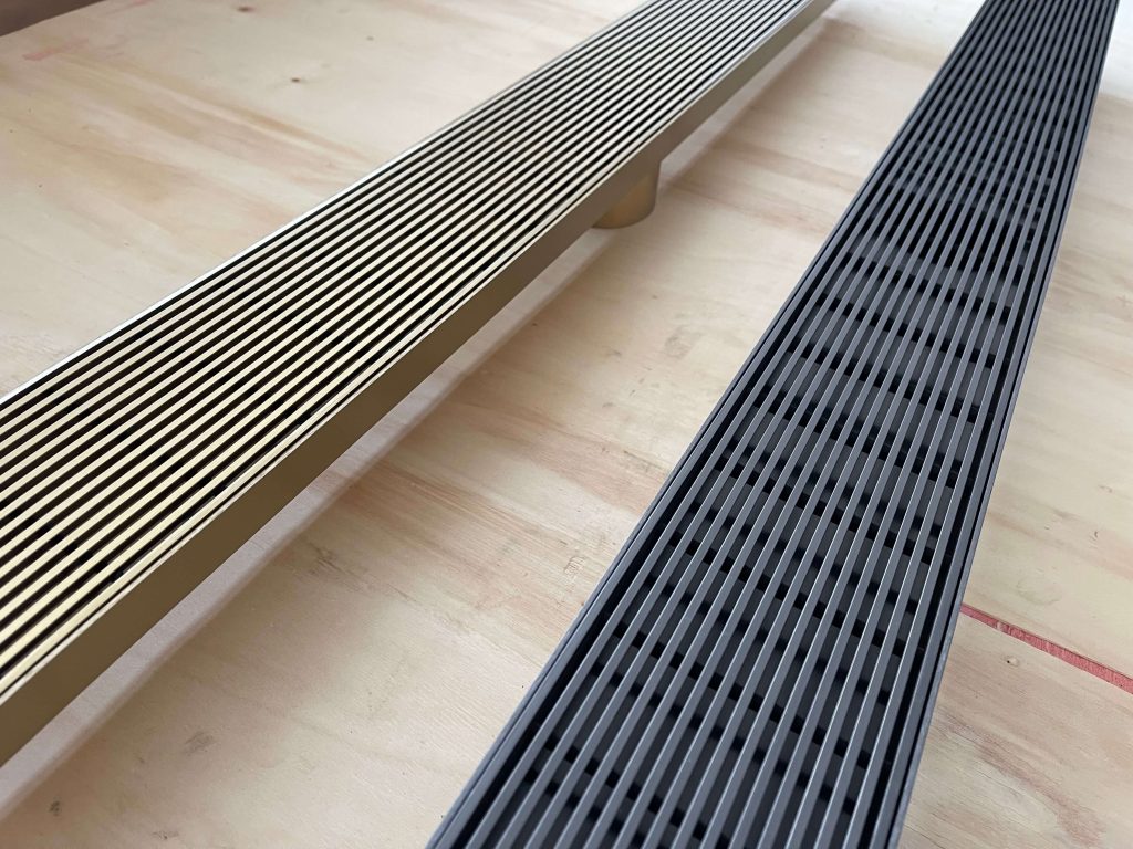 black color shower linear drain